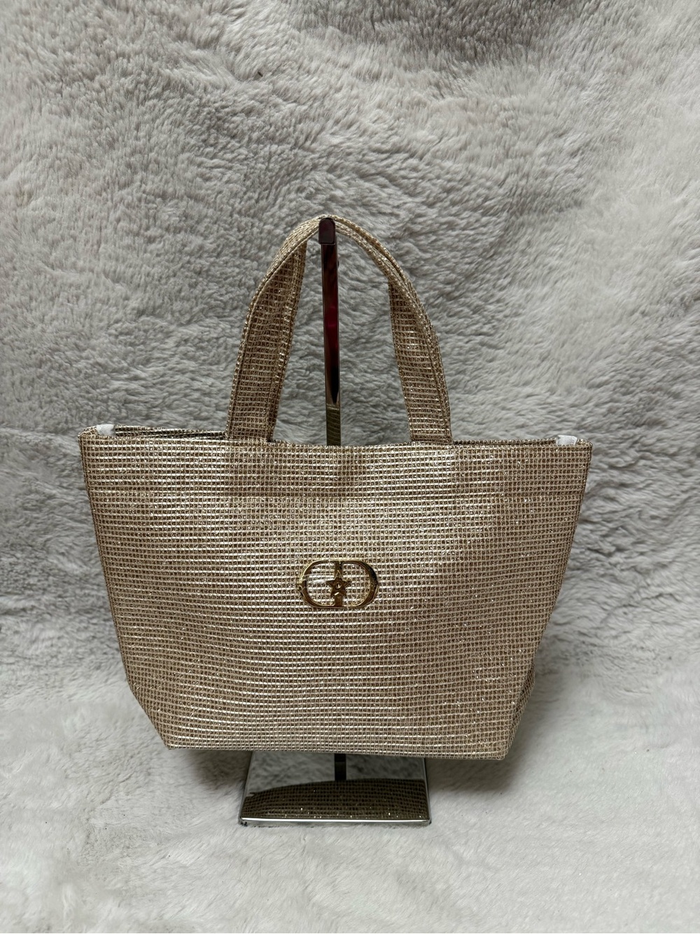 Dior Metallic Gold Woven Tote- GWP